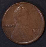 1913-S LINCOLN CENT XF