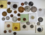 BAG LOT: MISC U.S. & FOREIGN COINS ETC SEE PICS