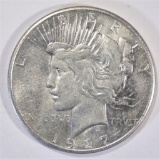 1927-S PEACE DOLLAR  AU/BU