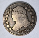 1823/2 BUST DIME, VG