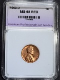 1963-D LINCOLN CENT APCG SUPERB GEM+