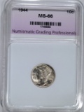 1944 MERCURY DIME NGP SUPERB GEM