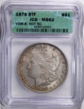 1878 8F MORGAN DOLLAR ICG MS62