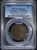 1843 LARGE CENT, PCGS VF