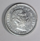 1883 HAWAIIAN DIME XF+