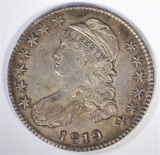 1819 CAPPED BUST HALF DOLLAR XF+