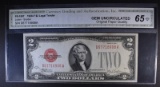 1928-F $2 RED SEAL LEGAL TENDER - BETTER TYPE