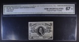 1863 5c FRACTIONAL CURRENCY CGA GEM UNC