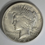 1921 PEACE DOLLAR  AU/BU