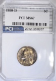 1950-D JEFFERSON NICKEL PCI SUPERB GEM BU