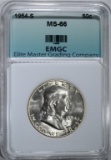 1954-S FRANKLIN HALF DOLLAR EMGC SUPERB