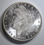 1881-O  MORGAN DOLLAR  CH BU