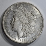 1884-S MORGAN DOLLAR  AU/BU