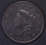 1820/19 LARGE CENT N-1 VF/XF