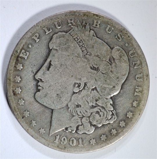 1901-S MORGAN DOLLAR, VG SEMI-KEY