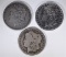 3 MORGAN DOLLARS: 1892-O XF,