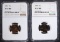 1957 & 1959 LINCOLN CENTS NGC PF67RD