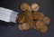 ROLL OF 50-1913-S LINCOLN CENTS GOOD-FINE