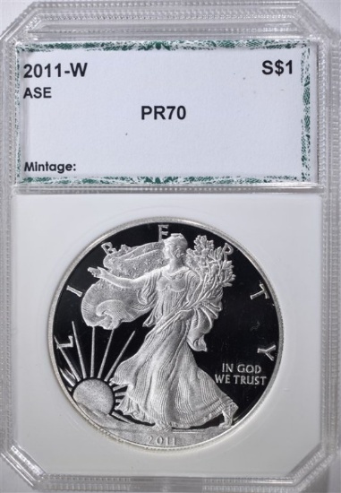 2011-W AMERICAN SILVER EAGLE, PCI PERFECT GEM PR