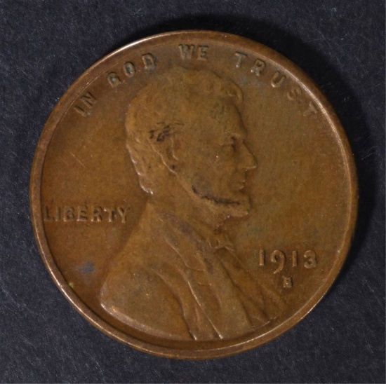 1913-S LINCOLN CENT XF