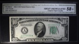 1934 C $10 FEDERAL RESERVE NOTE  CGA AU-OPQ