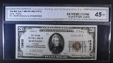 1929 $20 TYPE 1 NATIONAL CURRENCY CGA EF-OPQ