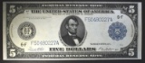 1914 $5 FEDERAL RESERVE NOTE  CH/AU