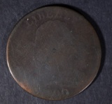 1800 DRAPED BUST LARGE CENT, AG
