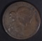 1802 DRAPED BUST LARGE CENT, STEMLESS VF+