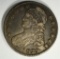 1829/7 CAPPED BUST HALF DOLLAR, XF/AU