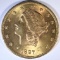 1897 $20.00 GOLD LIBERTY, AU/BU