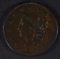 1836 LARGE CENT, VF/XF