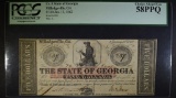 1862 FIVE DOLLARS THE STATE OF GEORGIA