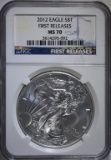 2012 AMERICAN SILVER EAGLE NGC MS 70