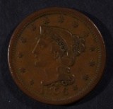 1856 LARGE CENT, XF NICE