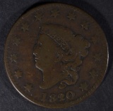 1820/19 LARGE CENT, FINE