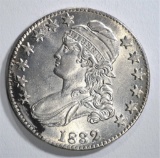 1832 BUST HALF DOLLAR, AU/BU STRONG LUSTER