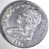 1835 CAPPED BUST HALF DOLLAR, AU