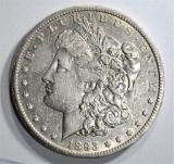 1893-CC MORGAN DOLLAR  AU+