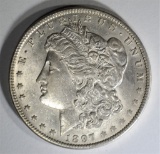 1897-O MORGAN DOLLAR  AU/BU