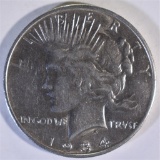 1934-S PEACE DOLLAR  AU