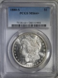 1880-S MORGAN DOLLAR PCGS MS64+