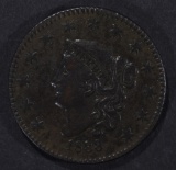 1833 LARGE CENT, XF