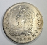 1812/11 CAPPED BUST HALF DOLLAR, XF cleaned