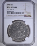 1904 MORGAN DOLLAR NGC UNC DETAILS