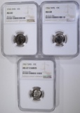 1965 & 1966 SMS DIME NGC MS68 & 1967