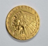 1913 $2.50 GOLD INDIAN, CH BU