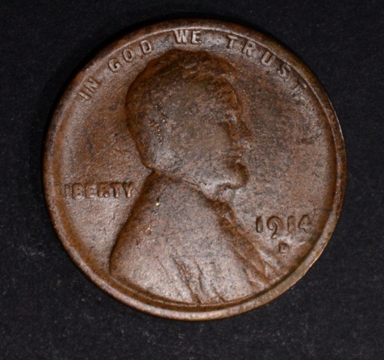 1914-D LINCOLN CENT GOOD KEY DATE