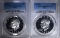 2 - 1972 S SILVER IKE DOLLARS PCGS PR69