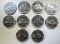 (10) 1965 CANADIAN PL SILVER DOLLARS